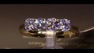 #79972 | T1.01ct | Four Round Brilliant Stone | Set in 18ct Yellow Gold with Platinum Head