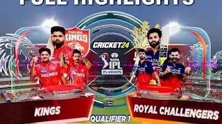 RCB vs PBKS Highlights 2025 | RCB vs PBKS IPL 2025 Highlights | Qualifier 1 - Cricket 24 (Part Last)
