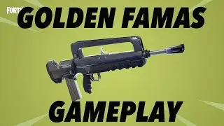GOLDEN FAMAS (Burst Rifle) Gameplay! (FORTNITE)