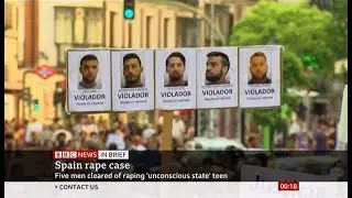 Outrage of 5 men given lenient sentences for rape (Spain/(Global)) - BBC News -  2nd November 2019