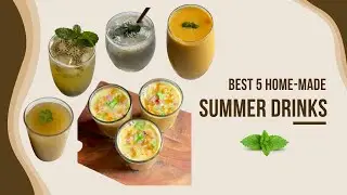 Best 5 home-made summer drinks!! 🍷