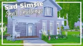 Can I turn this WEIRD DIAGONAL BOX into a real house in The Sims 4? (Sad Simsie Shell Challenge)