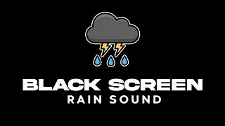 Instant Sleep: Black Screen Rain Sounds, 10 Hours for Deep Sleep & Insomnia Relief (Ultra Dark)