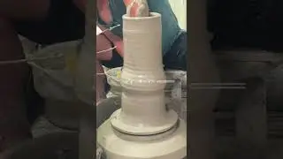 Make a big vase. #pottery #shorts #vase #ceramic #throwing