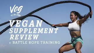 Raw Vegan pre-workout + post-workout supplement Review - Battle Rope Beach Workout