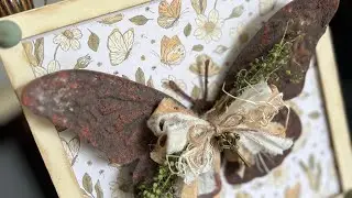 DIY Spring Rusty Metal Butterfly Sign