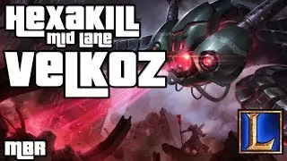 Hexakill BattleCast Vel'Koz Mid 6 v 6 - Season 4 League of Legends Gameplay - HD