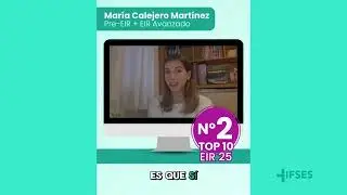 🏆 Nuestra alumna Mar&iacute;a Calejero, la N&ordm; 2 en el top 10 del EIR 25 🚀