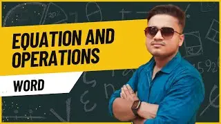 EQUATION & OPARETORS IN MS-WORD. #mswordtricks  #windows #techbanglawithdebu #viral #windows