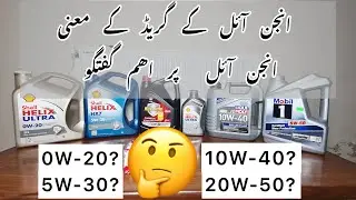 Engine Oil Grades Explained in Urdu/Hindi | Viscosity/Thickness explained | Engine Oil Series Part 1