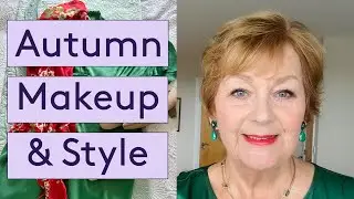 Autumn Makeup Look for Older Women | Khaki & Bronze Eyes + Bold Lips | Look Fabulous Forever