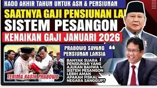 SELAMAT PENSIUNAN LAMA‼️PRABOWO SAYANG PENSIUNAN..! PILIH PESANGON FULLY PUNDED DARIPADA DIKORUPSI