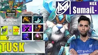 NGX vs FNATIC | SUMAIL- 7.32 TUSK MID ONE PUNCH 17 KILLS | ESL ONE MALAYSIA 2022 Dota 2 Highlights
