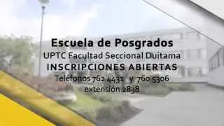 Inform&aacute;tica para la Docencia / Posgrados UPTC