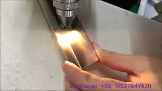 Handheld fiber optic laser welder for 2.5mm-3mm stainless steel MS plate with ND YAG laser welding