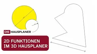 2D Funktionen im 3D HAUSPLANER Pro und Master