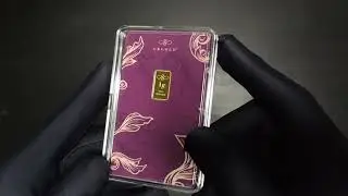 [4K] POV ASMR Unboxing GB Gold Signature 1g 999.9 Fine Gold Bar