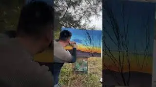 Share a tree branch painting  Zero Beginner Skills Tutorial #Branch Painting #Art in Shake #Learn to