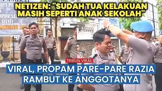 Viral, Propam Polres Parepare Razia Rambut Panjang Polisi Saat Apel