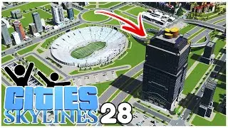 MEGA STADION & BÖRSE 5 | Cities Skylines REAL 28 | 4k/60fps #citiesskylines
