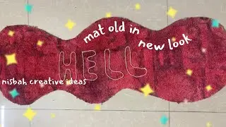 Old in new mat idea/DIY floor mat/carpet/Doormat/Area rug/home decoration idea's