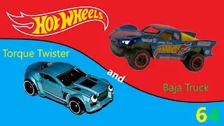 Hot Wheels Episode 64: Torque Twister and Baja Truck.
