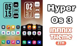 Hyper Os 3 Theme By Sunny | New Theme For Infinix | Best New Theme | ZTH File
