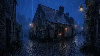 All Night Rain Sounds for Deep Sleep | Cozy Cottage Atmosphere