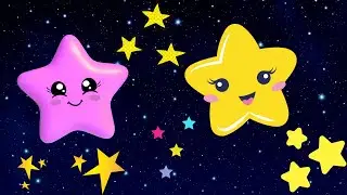 ⭐Twinkle Twinkle Little Star Soft Stardust Nursery Rhyme with Floating Lights & Gentle Moon Sky🌙✨