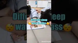 How do you sleep in class 😴😴😴 #shorts