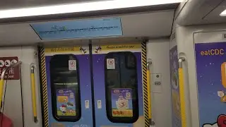 [Q-Train首個車內全廣] 港鐵港島綫 Q-Train A731/A732 杏花邨至筲箕灣行車片段 (Hello Kitty 大家樂月餅廣告)