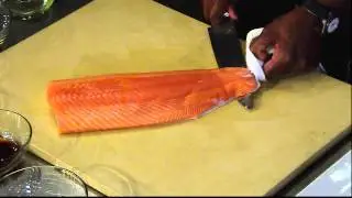 Fast and Easy Way of Removing the Skin on a Salmon with ChefRLI
