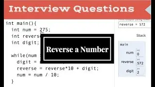 Reverse digits of a number | Line by line Execution