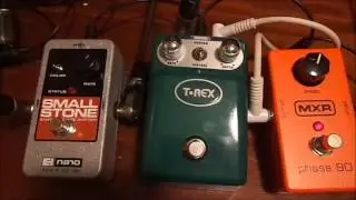Phaser ShootOut : MXR Phase 90 vs EHX Small Stone vs T-rex Tonebug Phaser
