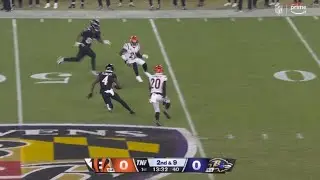 Zay Flower&rsquo;s whip route leads to 33 yard catch and run! 🏈