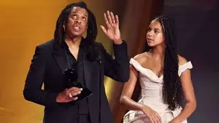 AYE, REAL TALK PODCAST EXCLUSIVE!!! #JAYZ GIVES FAKE CRINGEWORTHY SPEECH AT THE #GRAMMYS #BLUEIVY