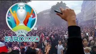 Euro 2020-England fans at Trafalgar Square
