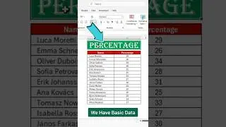 Преобразуйте числа в проценты за секунды в Excel #excel #exceltips #exceltricks #exceltutorial