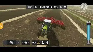 Farming simulator 20 Today I ploughed field using the Claas Axion 960 tractor and SPS360 cultivator