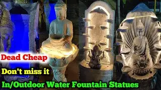 HOME DECORATIVE ITEMS ( WATER FOUNTAINS, WATER BUDDHA STATUE )|Telugu Vlogs|Hyndavi Rao|2021