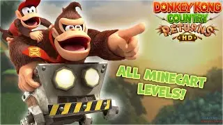 Donkey Kong Country Returns &ndash; All Minecart Levels (100% KONG Letters, No Commentary, 4K Switch 2)