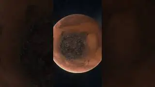 Asteroid stone is fall on Mars    #mars
