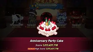 Cookie Run Kingdom.. 1Billion plus.. Giant Anniversary Party Cake Hound