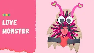Yarn Wrapped Love Monsters | Fun Valentine Craft for Kids