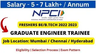 NPCI Off-Campus Drive 2023 | 2022 BATCH | Immediate Joining |Job Vacancy 2023 #video