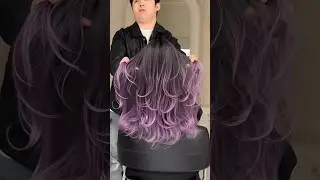 Purple Balayage Transformation: Obsessed with This Hair Color! #shorts #short