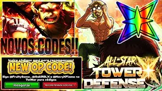 SAIU! NOVOS C&Oacute;DIGOS E NOVA ATUALIZA&Ccedil;&Atilde;O NO ALL STAR TOWER DEFENSE X TODOS OS CODIGOS NOVO EVENTO+
