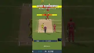 Jason Behrendorff Bowling Style 🔥| Real Cricket 24 #shorts #realcricket24