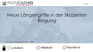 Neue L&auml;ngengriffe in der Skizzierten Biegung