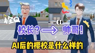 Sakura school simulator櫻花校園模擬器：AI後的櫻校是什麼樣的，你能猜對幾個#sakuraschoolsimulator #櫻校 #櫻花校園 #櫻花校園模擬器